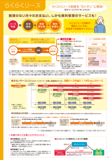 らくらくリースチラシ
